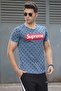 Indigo Speckled Men's T-Shirt 2640 - 2