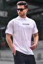 White Crew Neck Men's T-Shirt 6112 - 2