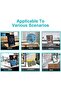 6-pack 4" Clear Acrylic Book Stands With Ledges - Display Easels For Books, Plates & Artworks - 4