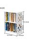 White Pvc Small Bookcase And End Table – Compact Shelf For Living Room, Bedroom, Office, Dorms - 2