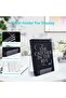 6-pack 4" Clear Acrylic Book Stands With Ledges - Display Easels For Books, Plates & Artworks - 5