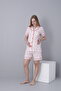 Front Buttoned Shirt Collar Printed Short Sleeve Woven Fabric Maternity and Maternity Shorts Pajama Set - 2
