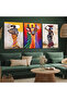 3 Piece Canvas 35 X 50 cm African Women Painting - 2
