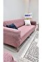 Jacquard 3-Seater Sofa Cover, Sofa Bed Sofa Cover Powder Pink (PRODUCT CONTENT 1PCS) - 3
