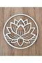 Lotus Temalı Minimalist Ahşap Tablo