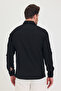 Men's Slim Fit Slim Fit Long Sleeve Shirt with Self-Stripe Detail - 8