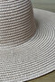 Summer Wide Brim Straw Hat - Powder Color, Beach Sun Protection - 4