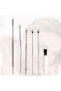 Buffer ®   6 Pieces Stainless Steel Ear Wax Collector Remover Cleaner Care Stick Set - 4
