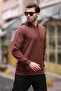 Bitter Brown Hooded Men's Sweatshirt 7069 - 3