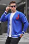 Cobalt Blue Men's Knitwear Cardigan 6314 - 2