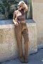 Camel Adjustable Waist Relaxed Fit Trousers Mg2161 - 2