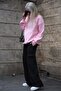 Women's Black Wide Leg Cargo Pocket Sweatpants Mg1615 - 2