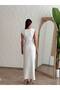 V-Neck Stylish Button Detail Deep Slit Sleeveless Midi Evening Dress - 6