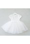 Lulu Cherry Short Sleeve Baby Girl Kids Cherry Fluffy Tutu Dress Princess Stretchy Lycra White - 3