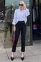 Black Slim Fit Women's Mom Jean Mg1738 - 5