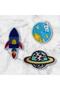 3-Piece Coat of Arms, Iron-On Coat of Arms, Sew-On Coat of Arms, Patch Coat of Arms, Decoration Coat of Arms, DIY Coat of Arms