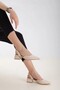 Solara Beige Short Heeled Stiletto - 2