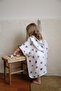 100% Natural Organic Muslin Heart Patterned Baby Kids Poncho 4 Layer Ultra Soft Beach Bathrobe Bath - 7