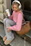 Pink Oversize Women's Knitwear Sweater Mg2263