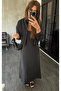 Black Modal Shirt Dress Set - 51153 - 3