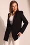 Black Blazer Jacket Single Button Regular Cut - 5