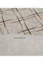 Fantastic Thick Fiber Backing Non-Slip Cream Coffee Modern Striped Checkered Wipeable Checkered Pvc Round Oilcloth Tablecloth - 3