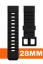 22mm 24mm 26mm 27mm 28mm 29mm 30mm 32mm Watch Compatible Black Silicone Watch Band Dzs