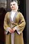 Ethnic Patterned Kimono Set Khaki 19251 - 2