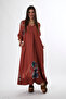 Women's Pocket Detailed Collar 3 Button Summer Maxi Dress - 2