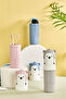 Set of 2 Capped Blue Pink Travel Storage Box Family Accessory Carrying Container Girls Boys Toothpaste Storage