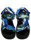 Women's Vegan Leather Multicolor Thick Sole Sandals - Vincent Van Gogh the Olive Trees Design - 2