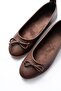6101 Brown Daily Bow Women's Ballerinas - 3