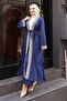 Ethnic Patterned Kimono Set Indigo 19251