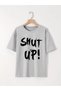T-Shirt Letter Printed, Round Neck, Casual Sports Style, Street Fashion Top, Hip-Hop Tee for Women