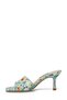 Derona2 3Fx Blue Women's Heeled Slippers - 3