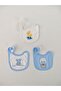 100% Cotton 3-Piece Baby Boy Bib Collar Baby Bib Double Layer Snaps Scarf Drool Bib