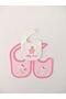 100% Cotton 3-Piece Baby Girl Bib Collar Baby Bib Double Layer Snap Scarf Drool Bib - 8