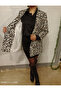 Leopar desenli blazer ceket - 3