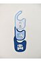 100% Cotton 3-Piece Baby Boy Bib Collar Baby Bib Double Layer Snaps Scarf Drool Bib - 3