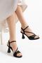 Women's Thin Goblet Heel Stone Evening Dress Shoes
