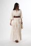 Women's Judge Collar Balloon Sleeve Casual Dress - 3