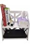 Small Desktop Bookshelf For Storage, Made From Pvc, Compact Organizer For Office Or Home - 4