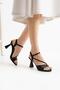 Women's Thin Goblet Heel Stone Evening Dress Shoes - 3