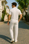 Baggy Cut White Shirt Set - 3