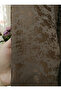 Brown Linen Jacquard Modern Pattern 3 Layer Pleated Background Curtain - 5