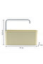 Kitchen Liquid Detergent & Sponge Holder Box - White - 5