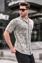 Men's Mint Green Classic Collar Regular Fit Short Sleeve Shirt 5583