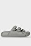 Women's Three Band Adjustable Buckle Slippers Smoked