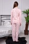 Ladymina Pink Claret Red Heart Long Sleeve Maternity Pajama Set - 5