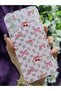 حافظة هاتف شفافة من السيليكون متوافقة مع iPhone 16 Plus مع شريط ونمط الكرز - 4